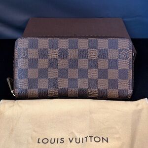 Louis Vuitton Damier Ebene Zippy Long Wallet